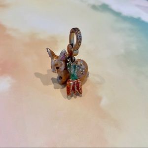 Jay Strongwater Bunny and Carrot Charm